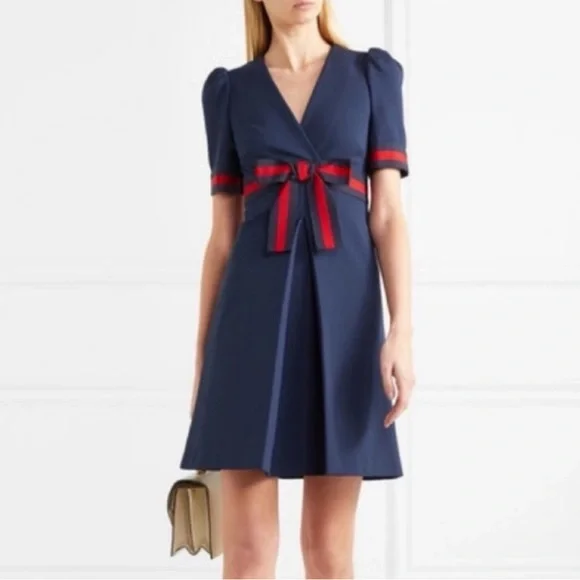 NWT Gucci Jersey V Neck Dress Style #501488 Size XS - Picture 2 of 9